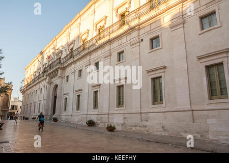 Facade of the Ducal Palace of Martina Franca (Italy) Stock Photo