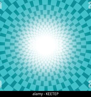 Green checkered pattern with sun burst vector design for abstract background concept Stock Vector