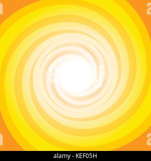 Colorful orange swirling cyclone background with space for text in center for abstract design concept Stock Vector