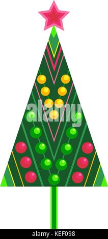 Christmas tree icon. Stock Vector