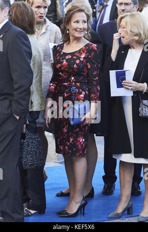 Oviedo, Asturias, Spain. 20th Oct, 2017. Paloma Rocasolano arrived to the Campoamor Theater for the Princess of Asturias Award 2017 ceremony on October 20, 2017 in Oviedo, Spain Credit: Jack Abuin/ZUMA Wire/Alamy Live News Stock Photo