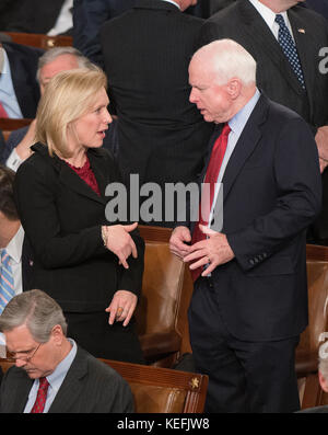 United States Senators Kirsten Gillibrand (Democrat of New York), right ...