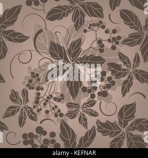 Seamless plant background Stock Vector