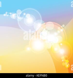 Colorful abstract background, lenses flare effect Stock Vector