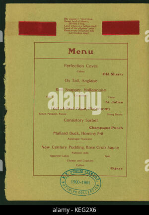 NINTH ANNUAL BANQUET (held by) ANCIENT AND ACCEPTED SCOTTISH RITE (at)  HOTEL IROGUOIS,(BUFFALO, NY)  (HOTEL;) (NYPL Hades 275901 4000013028) Stock Photo
