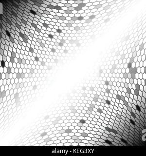 Hexagon pattern wave abstract background concept Stock Vector