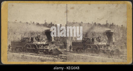 Locomotive on the road, near Port Jervis, by E. & H.T. Anthony (Firm) Stock Photo