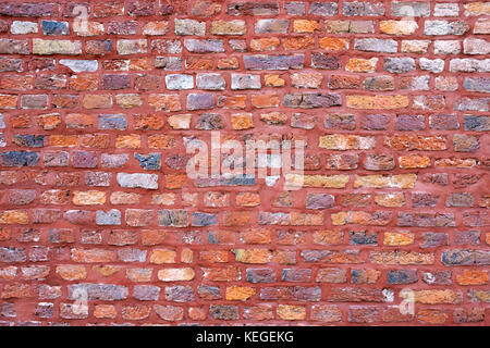 Old brick wall in red tones Stock Photo