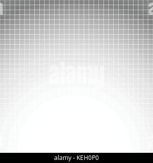 White line square grid on grey background in abstract concept vector illustration Stock Vector