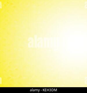 White Mosaic hexagons line on yellow background for abstract concept Stock Vector