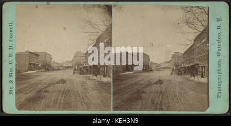 Looking West, Main Street, Waterloo, N.Y, by Mr. & Mrs. C.V.D. Cornell Stock Photo