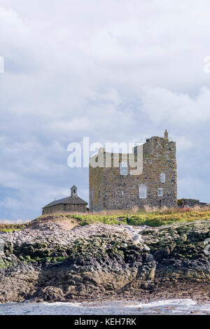 St Cuthbert's Chapel, Inner Farne Island, Northumberland, England, UK Stock Photo