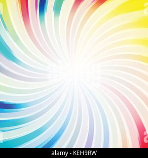 Colorful Twitsted rainbow stripe abstract background Stock Vector