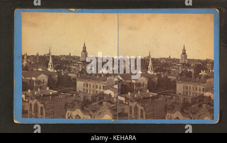 Bird's eye view, looking North West from Insurance building, by W. H. Sherman Stock Photo