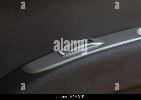 Close up Auto glass control button of car, Safety Concept Stock Photo