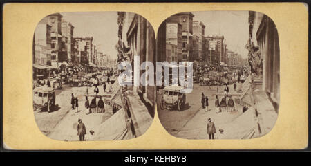 Broadway, by Notman, William, 1826 1891 Stock Photo