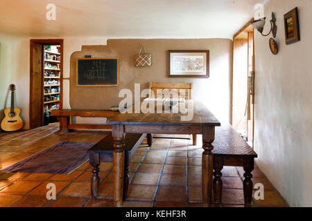 Traditional indigenous dining room Stock Photo