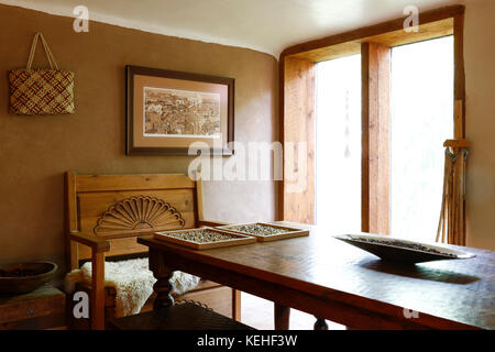 Traditional indigenous dining room Stock Photo