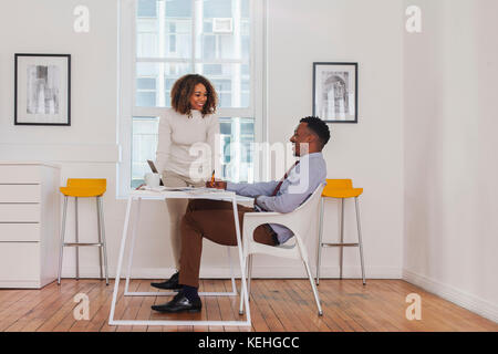 Business people smiling Stock Photo