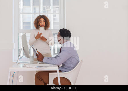 Business people talking Stock Photo