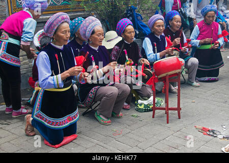 Minotities festival in Dali - Yunnan, China. Stock Photo