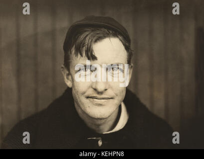 Christy Mathewson,Major League Baseball Player,New York Giants,Head and Shoulders Portrait by Paul Thompson,1910 Stock Photo