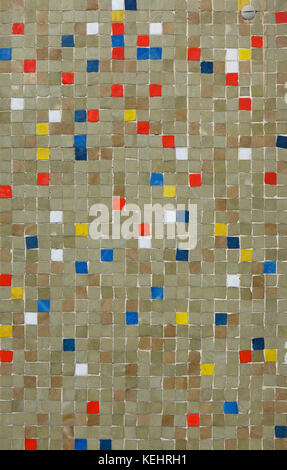 Coloured mosaic tiles. Background texture. Stock Photo