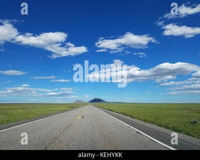 US Route 20 near Arco, Idaho heading for Craters of the Moon