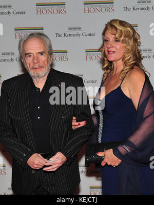 Merle Haggard, one of the 2010 Kennedy Center honorees, arrives with