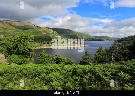 Summer view over Haweswater reservoir, Mardale valley, Lake District National Park, Cumbria County, England, UK Stock Photo