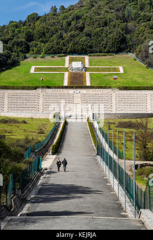 Cassino (Frosinone, Italy) - Polish Cemetery at Montecassino, Italy. The cemetery holds the graves of Poles and Belarusians died during the Battle of  Stock Photo