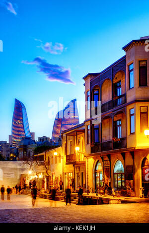 Street in Icheri Sheher, Baku, Azerbaijan Stock Photo