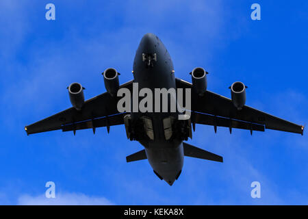 Melbourne, Australia. 22nd Oct, 2017.  Airforce flyover during the 2017 Michelin Australian Motorcycle Grand Prix at 2017 Michelin Australian Motorcycle Grand Prix, Australia on October 22 2017. Credit: Dave Hewison Sports/Alamy Live News Stock Photo