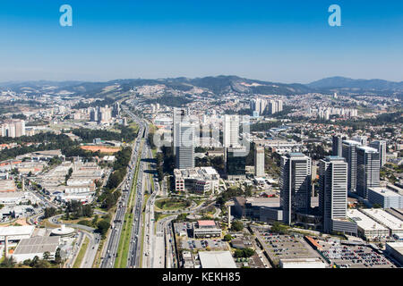 aerial view of Alphaville, sao paulo metropolitan region - Brazil Stock Photo