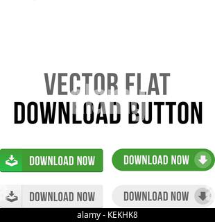 Download Now mobile, tablet and the mobile interface flat vector button Stock Vector