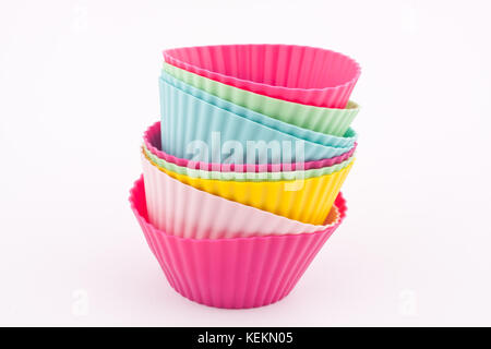 silicone muffin molds Stock Photo