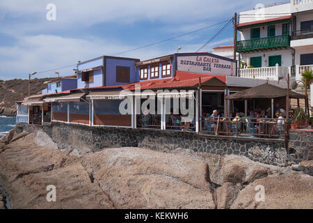Restaurante Terraza, La Caleta, Tenerife, Canary Islands, Spain. Stock Photo