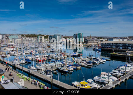 Sutton Harbour, Barbican, Plymouth, Devon, UK Stock Photo