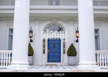 Greek revival style house in Charleston, South Carolina Stock Photo