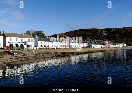 The sea front in  Ullapool on Loch Broom in Wester Ross, Scotland. Stock Photo