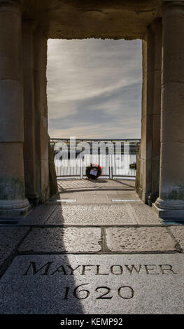 Layflower Steps, Barbican, Plymouth, Devon, England, UK Stock Photo