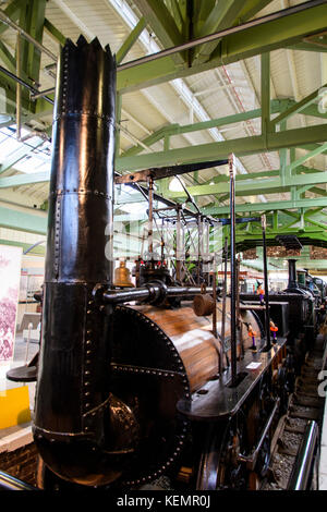 Stock Photo - Locomotion No. 1 was built by George Stephenson for the world's first public railway, the Stockton and Darlington Railway.  © Hugh Peterswald/Alamy Stock Photo