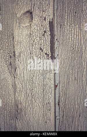Vintage bleached wood rustic background with cracks on old bleached wooden surface Stock Photo