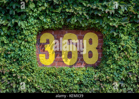 Target plants bull's-eye logo on ivy wall in Chicago's Wrigley Field