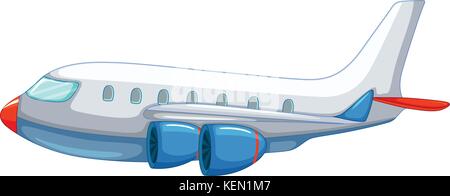 Illustration of a close up aeroplane Stock Vector