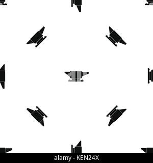 Anvil pattern seamless black Stock Vector