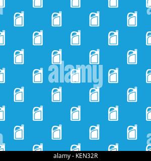 Jerrycan pattern seamless blue Stock Vector
