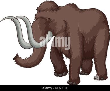 Illustration of a giant elephant Stock Vector