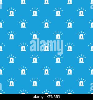 Blue special police flasher pattern seamless blue Stock Vector