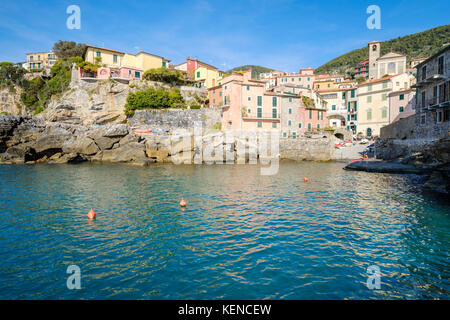 Tellaro, Gulf of La Spezia, Liguria, Italy Stock Photo